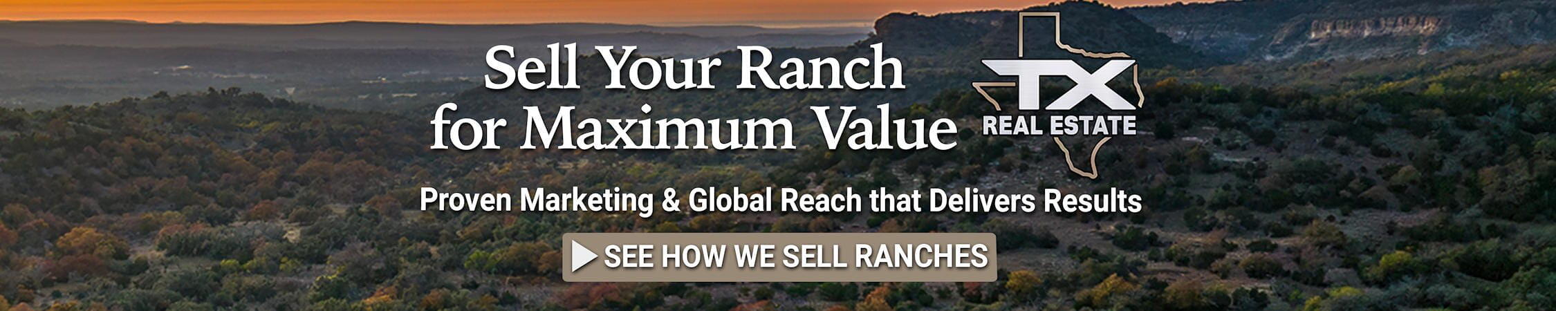 Advertisement for TX Real Estate